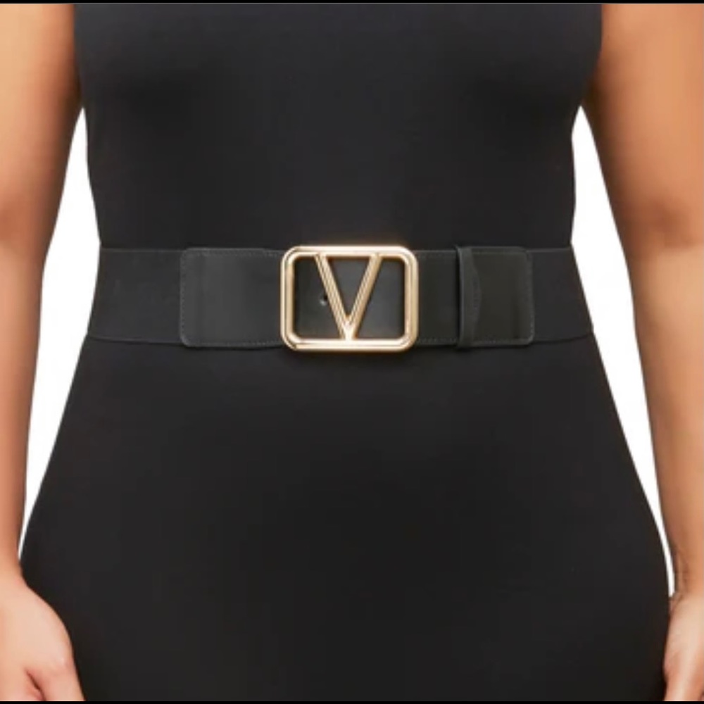 Stretch Buckle V Plus Size Belt (Regular Sizes Included)